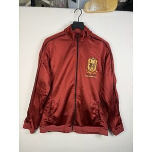 2005 Coachella Polo Club Crest Full Zip Jacket XL Festival Red READ